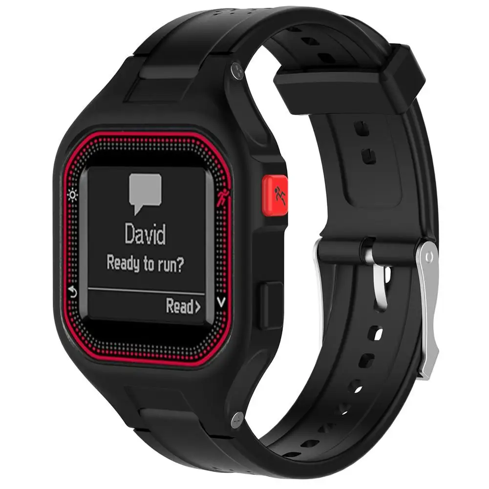 Новое поступление сменный ремешок для часов с силиконовым ремешком Garmin Forerunner 25 GPS