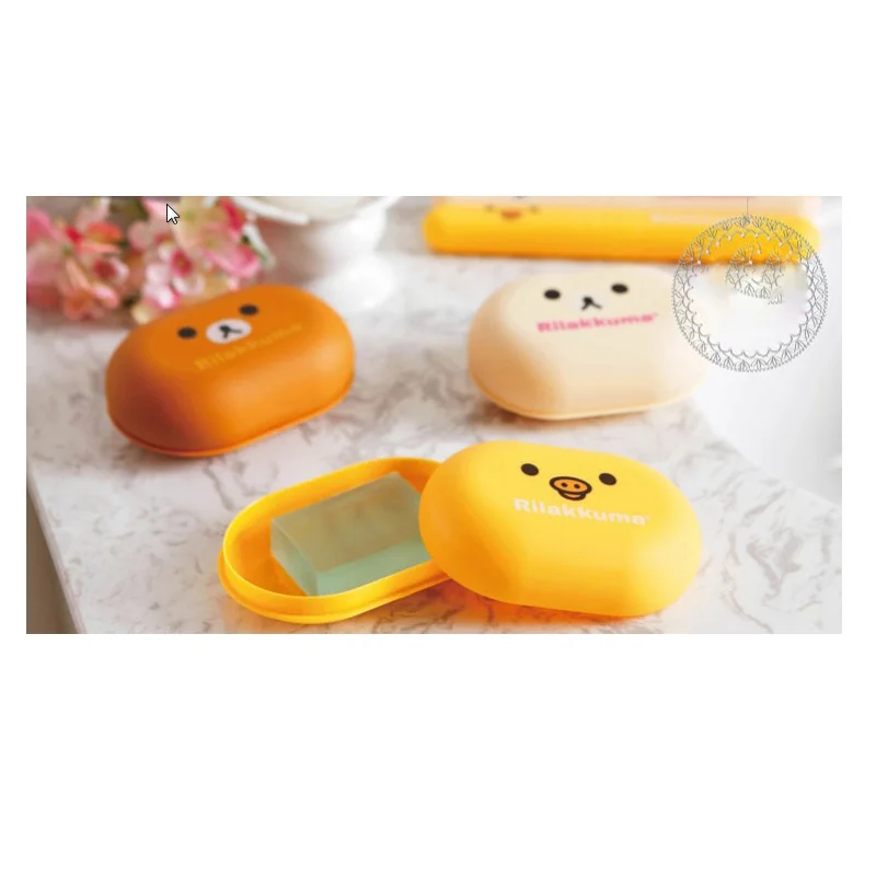 Бесплатная доставка милый мыльница портативная аксессуары для ванной комнаты