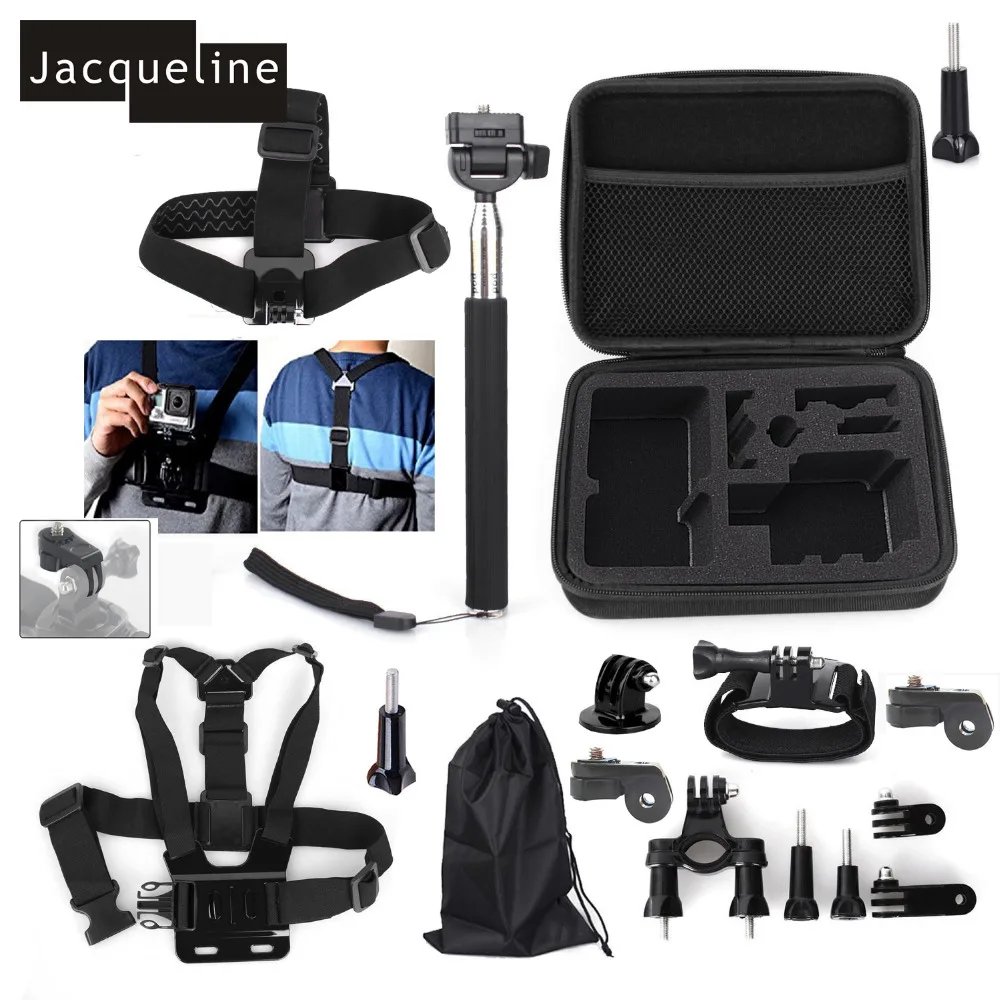 Jacqueline для Gopro Hero/Xiaomi Yi набор аксессуаров Sony Action Cam AS200V AS20 FDR X1000V W4K AS30V HDR AS100V Mini|for gopro
