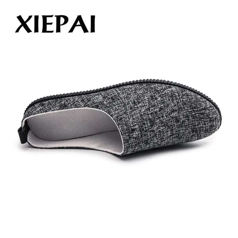 2019 Men Summer Loafers Sandals Breathable Light Slippers Size 39-44 Slip-on Style Man Casual Flat Shoes Black Khaki Beige | Обувь
