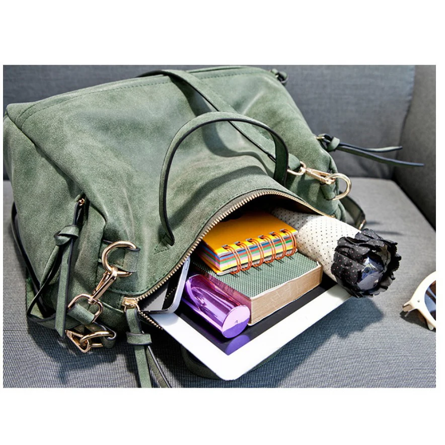 Сумка на плечо из нубука для женщин модная винтажная сумка через мотоциклетные