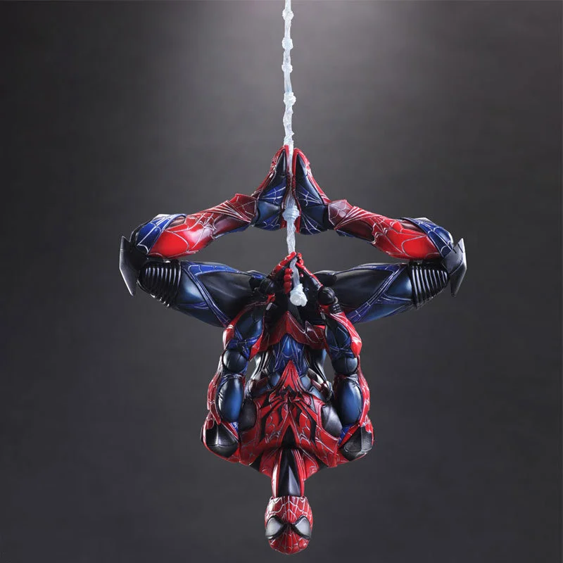 Фигурки Marvel Avengers PA Spider Man двигающиеся шарниры 27 см ПВХ экшн фигурки коллекция