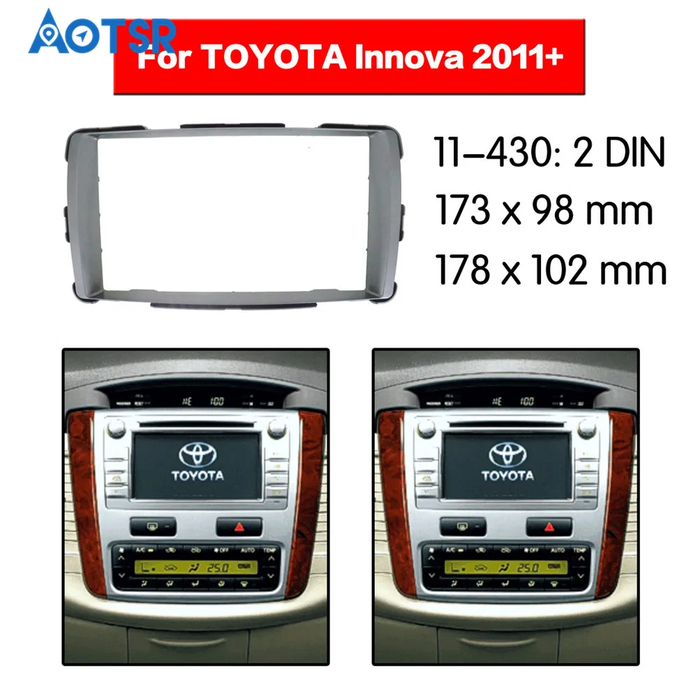 2 din радиоприемник для TOYOTA Innova 2011 + установочный комплект установки стерео аудио