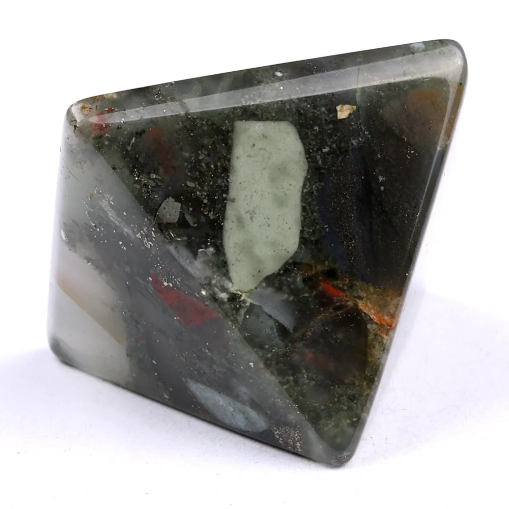 Натуральный тонущий Африканский кровяной камень полудрагоценный пирамидальная