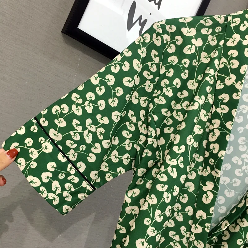 Женское летнее пляжное платье с V-образным вырезом и цветочным принтом | Женская