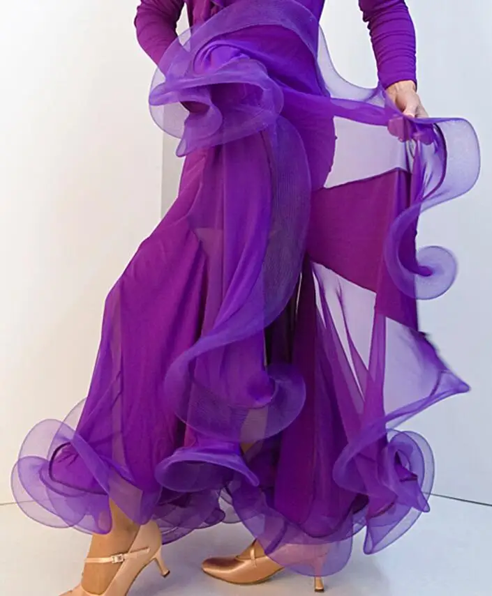 Юбка для бальных танцев женщин и девушек длинная юбка качели современных