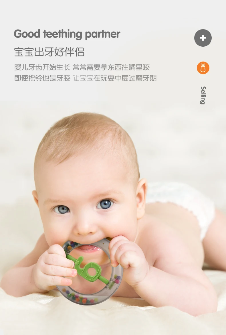Tumama 4-10 шт детские погремушки кролик геометрические цифры рукопожатие колокольчик игрушки Новорожденные пластиковые погремушки детские игрушки грызунки 0-12 месяцев