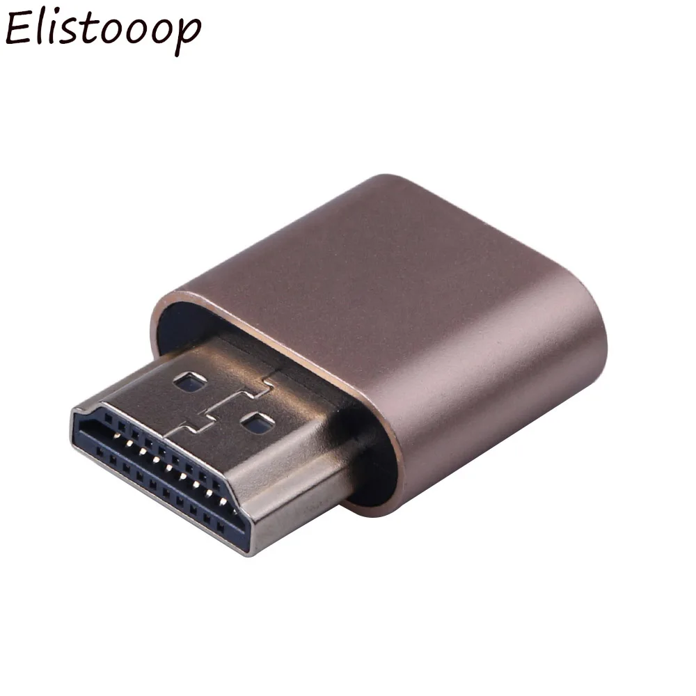 Elitooop VGA адаптер виртуального дисплея HDMI 1 4 DDC EDID пустышка без головы призрак