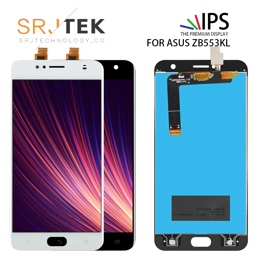 

SRJTEK LCD For Asus Zenfone 4 Selfie ZB553KL Display X00LD X00LDA Touch Screen Digitizer Matrix Replacement Assembly with Frame