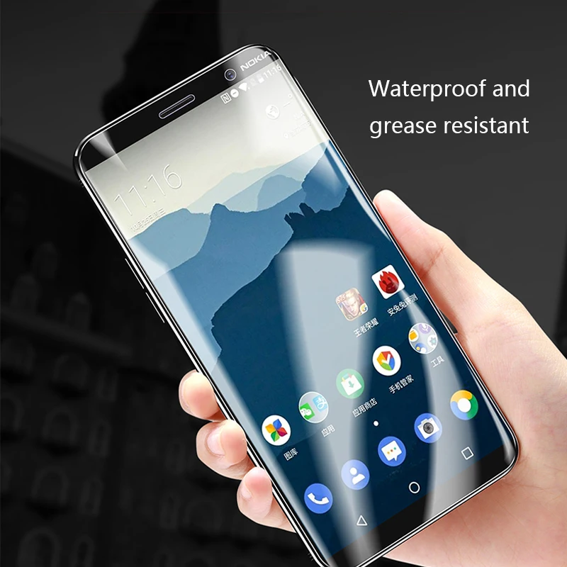 Полное покрытие Гидрогелевая пленка для Nokia 8 6 7 plus, Защита экрана для Nokia3 5 6X6 5,1 6,1 plus, мягкая защитная пленка