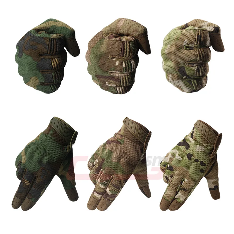 Дышащие тактические военные мотоциклетные перчатки с полным пальцем летние для