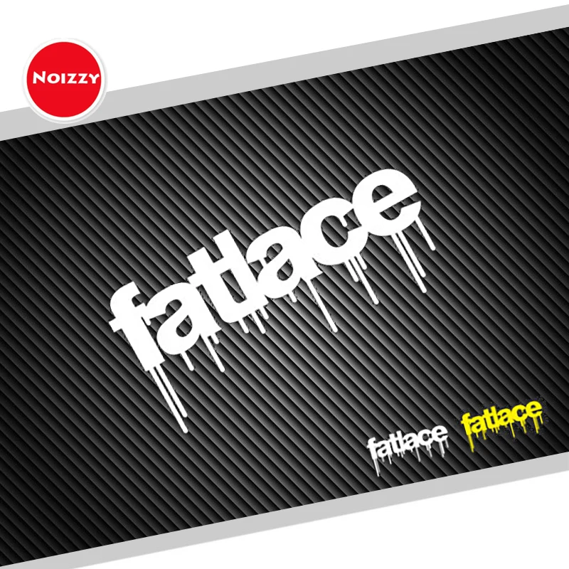 Лидер продаж радужная наклейка Noizzy Fatlace hellafэ виниловая Светоотражающая желтая на
