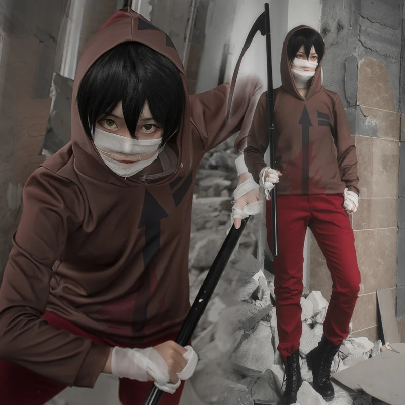 Костюм для косплея черного цвета «ангелы смерти»