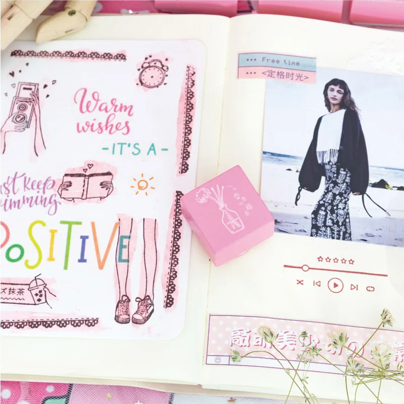 Красивая девушка ежедневная серия Деревянный штамп DIY craft Деревянные и резиновые