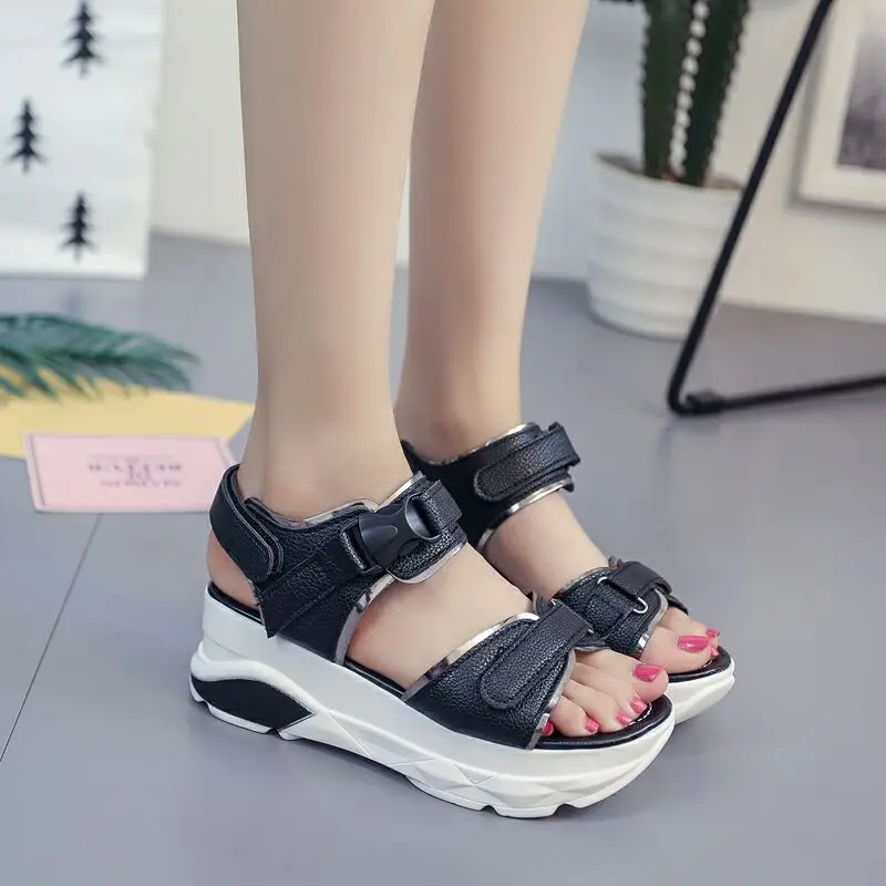 Босоножки женские летние с открытым носком на платформе 4 5 см Размеры 35