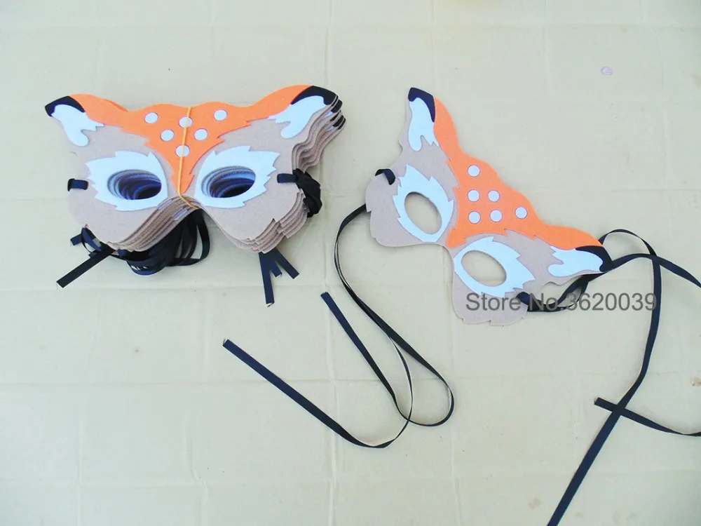 Маска оленя искусственная маленькая маска для лица взрослых и детей украшение |