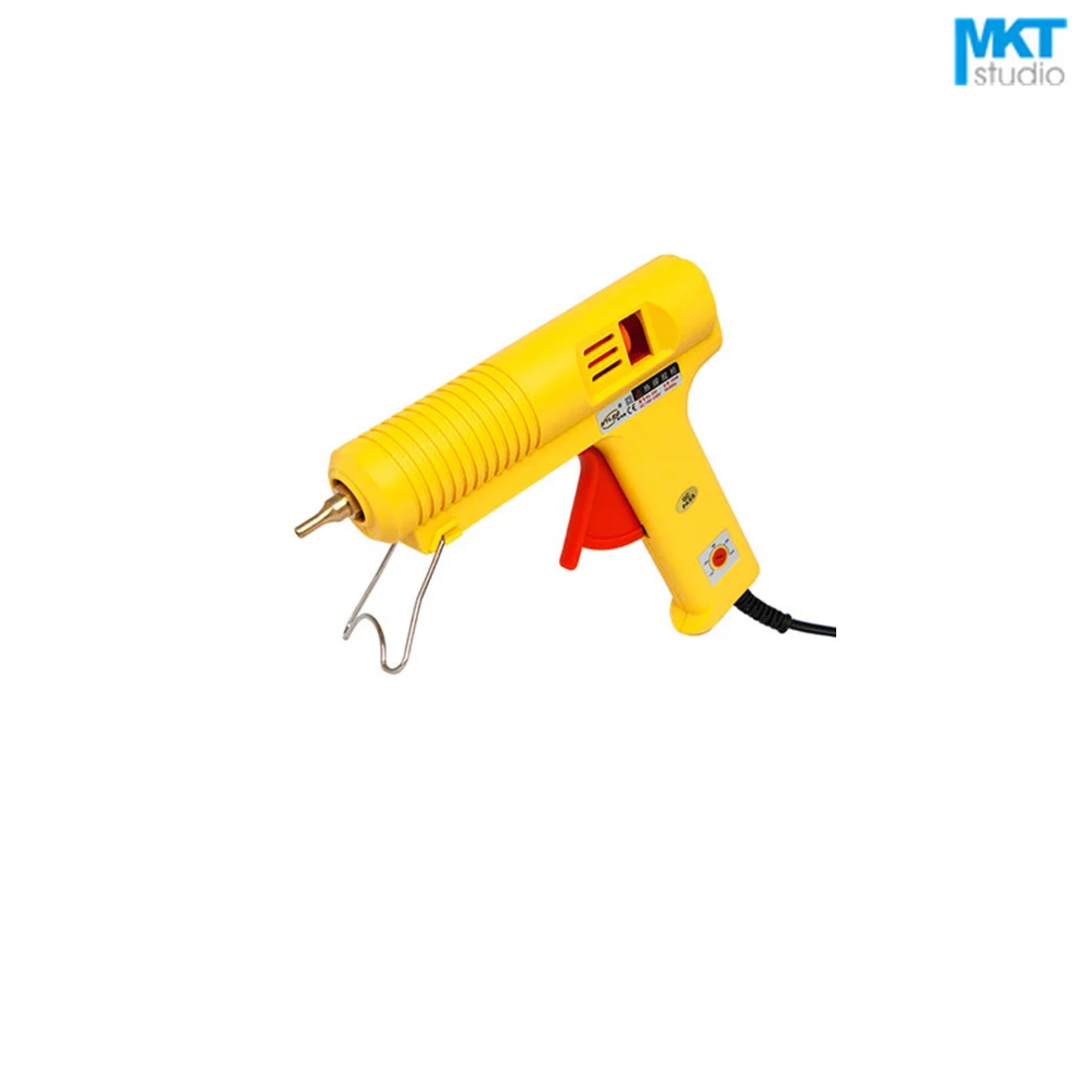 

1Pcs Yellow 100W Temperature-Adjustable Electric Thermo Heating Hot Melt Adhesive Glue Gun Pistol Puller For 11mm Glue Stick