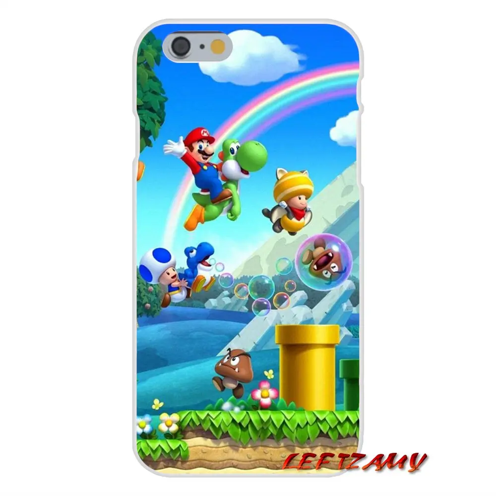 Чехлы Super Mario Bros грибы художественный постер для Sony Xperia M2 M4 M5 E3 XA Aqua Z Z1 Z2 Z3 Z5 compact LG K4 7