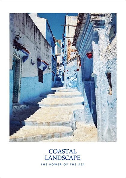 Летние каникулы Санторини Греция скандинавские дорожные холщовые картины