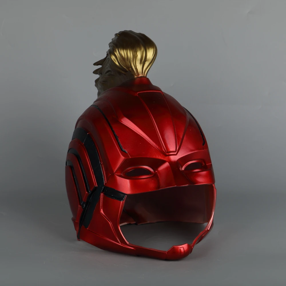 PVC Helmet Captain Marvel Carol Danvers Superohero Mask Women Cosplay Helmet Costume Halloween Party Prop
