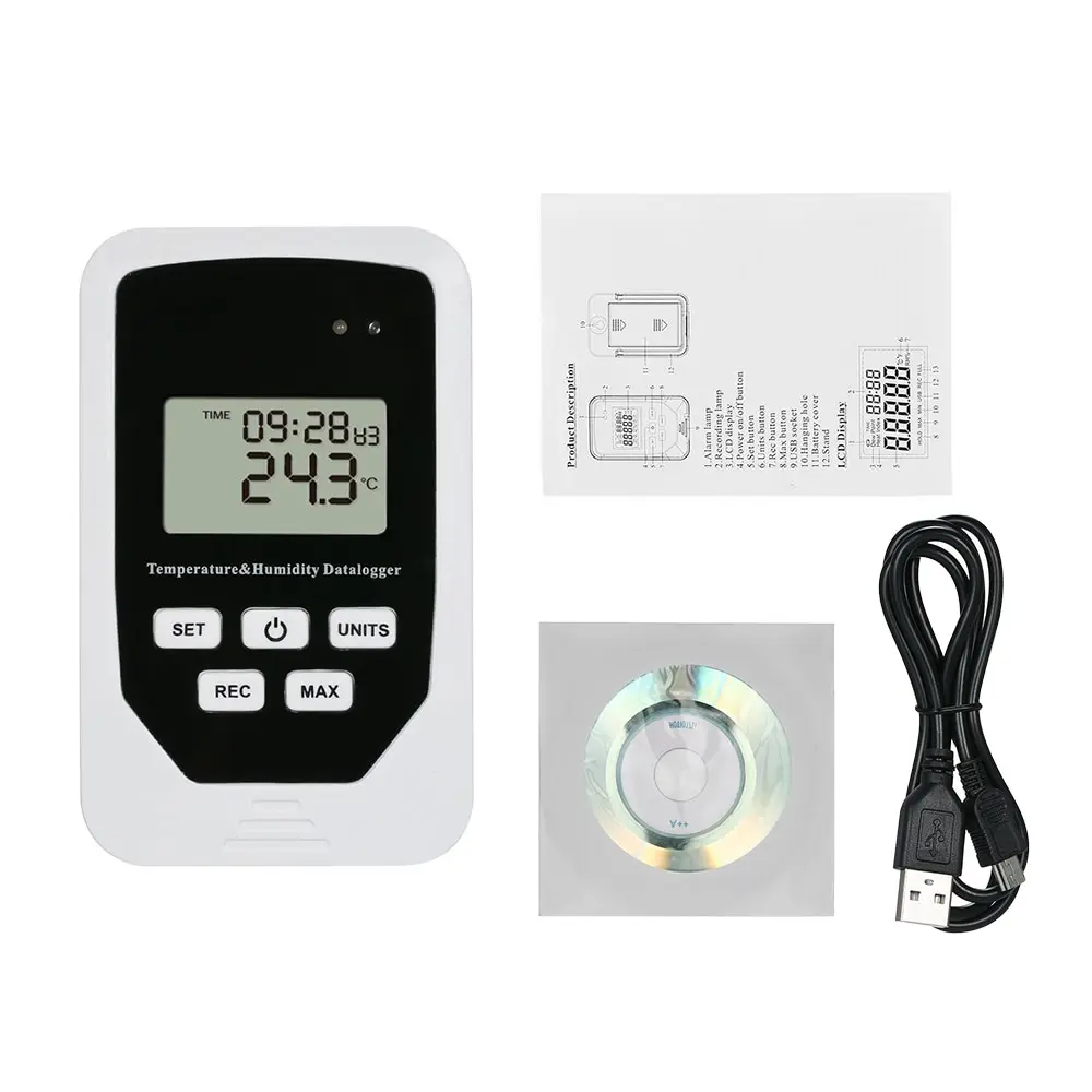 Мини USB термометр для измерения температуры и влажности гигрометр регистратор RH