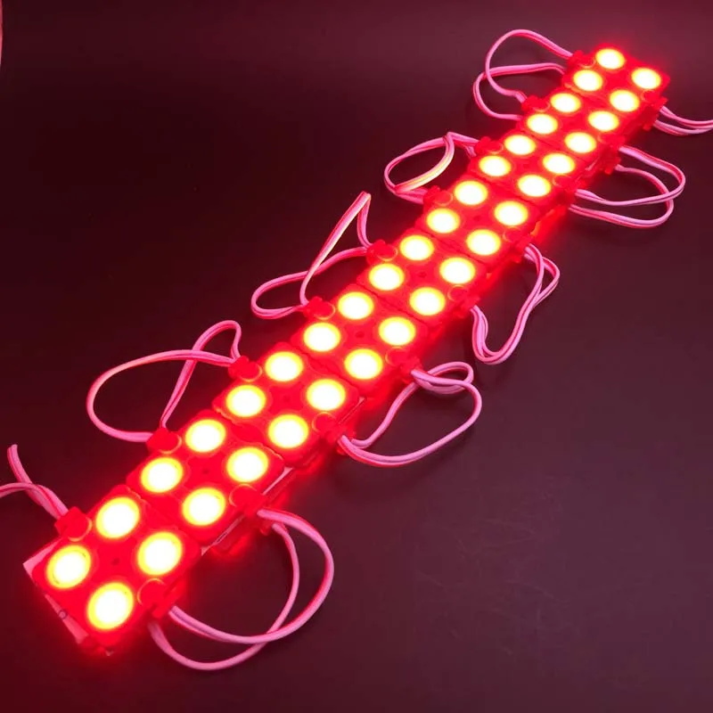Водонепроницаемый светодиодный модуль 20 шт./лот IP65 SMD5630/5730 4 светодиода 12 В