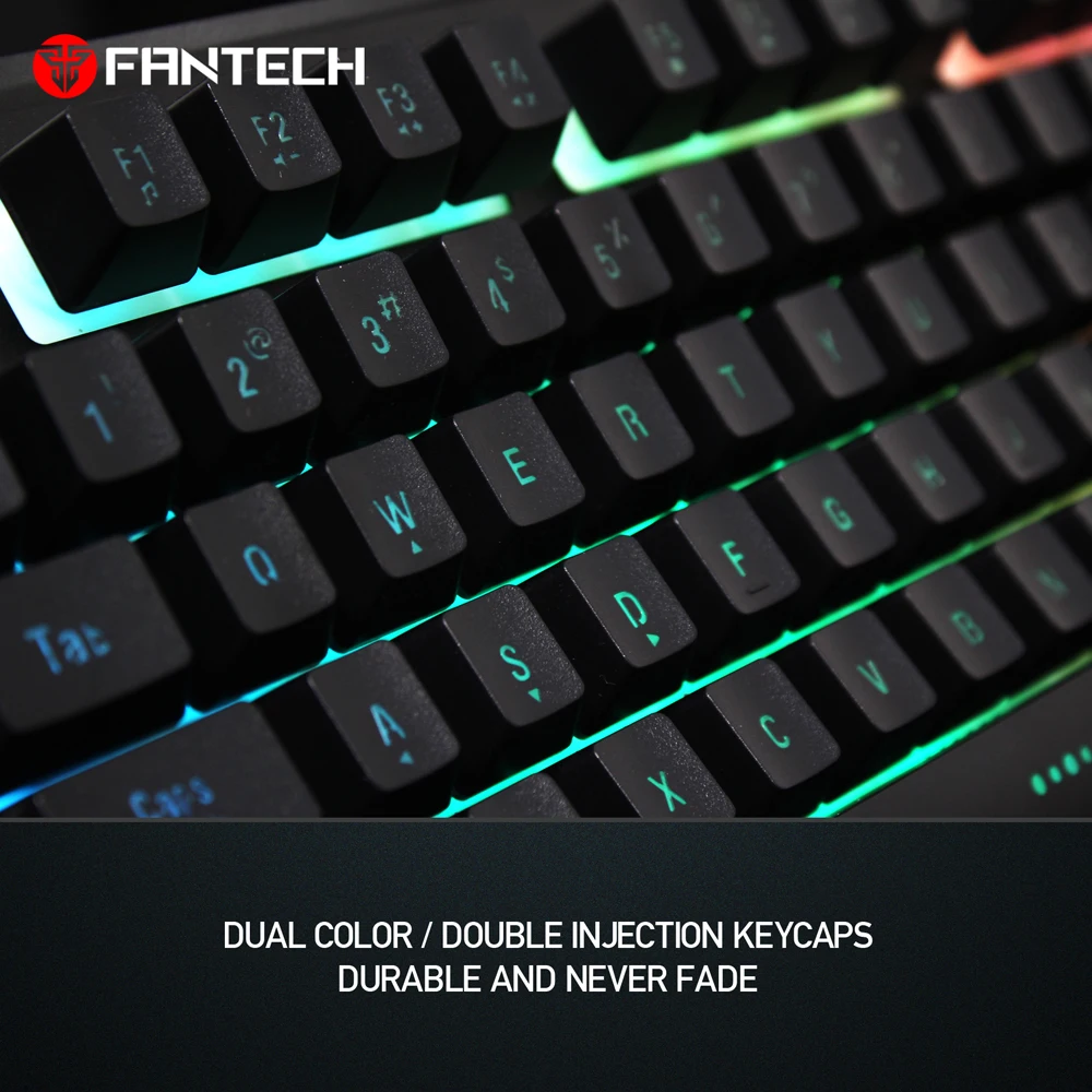 FANTECH K612 USB RGB клавиатура 19 кнопок без коллизий 104 клавиш игровая клавиатура для ПК ноутбука геймера и геймера клавиатуры