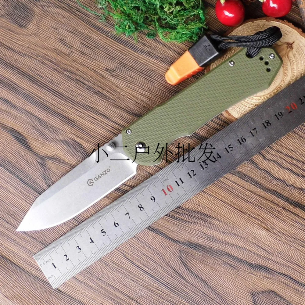 Ganzo G7452 Firebird F7452 58-60HRC 440C G10 или углеродного волокна ручки складной Ножи Открытый выживания Отдых на природе инструмент EDC Pocke инструмент