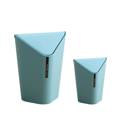 7 Desktop Mini Waste Bins Creative Quality Plastic Paper Garbage Home Office Kitchen Bathroom Corner Dustbins Cleaning Accessories - Цвет: 7