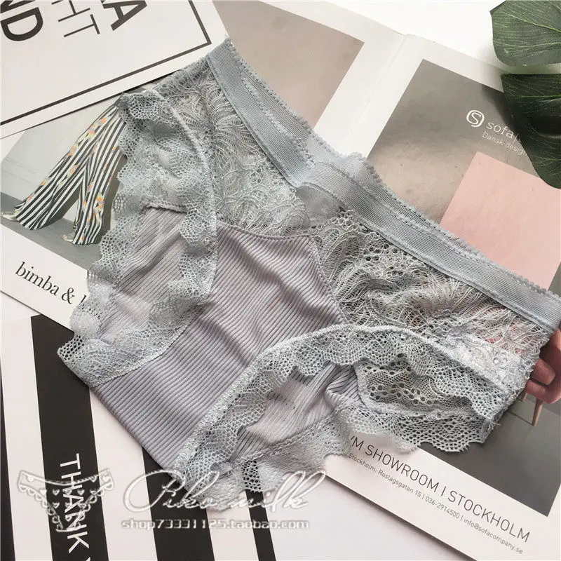 blue SP& CITY французские Роскошные ледяные шелковые женские прозрачные трусики для женщин, женское нижнее белье, стринги, бесшовные трусы, нижнее белье - Цвет: blue