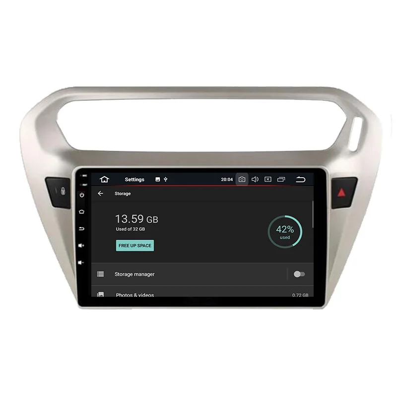 Автомобильный DVD плеер 4 ГБ ОЗУ 32 Гб ПЗУ Восьмиядерный Android 8 0 для Citroen Elysee Peugeot 301 2014