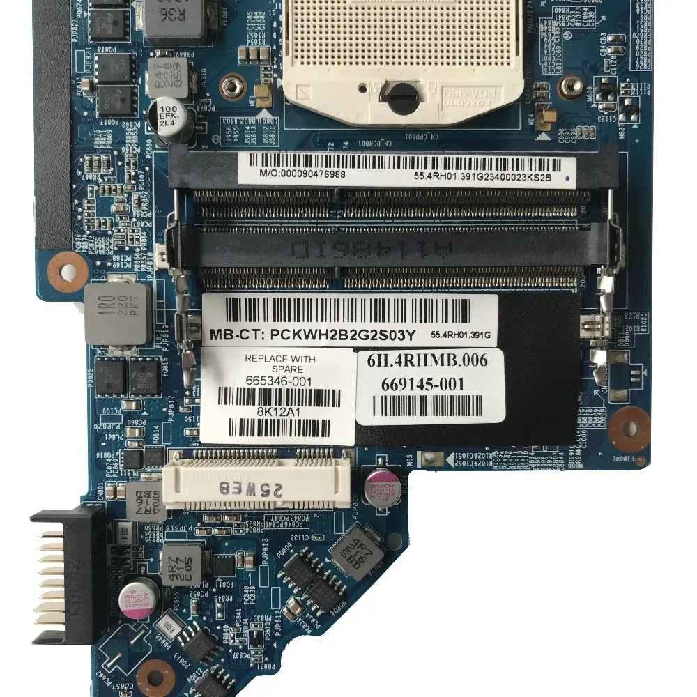 SZWXZY отлично подходит для HP DV6 6000 Материнская плата ноутбука HM65 HD6750/1G 665346 001