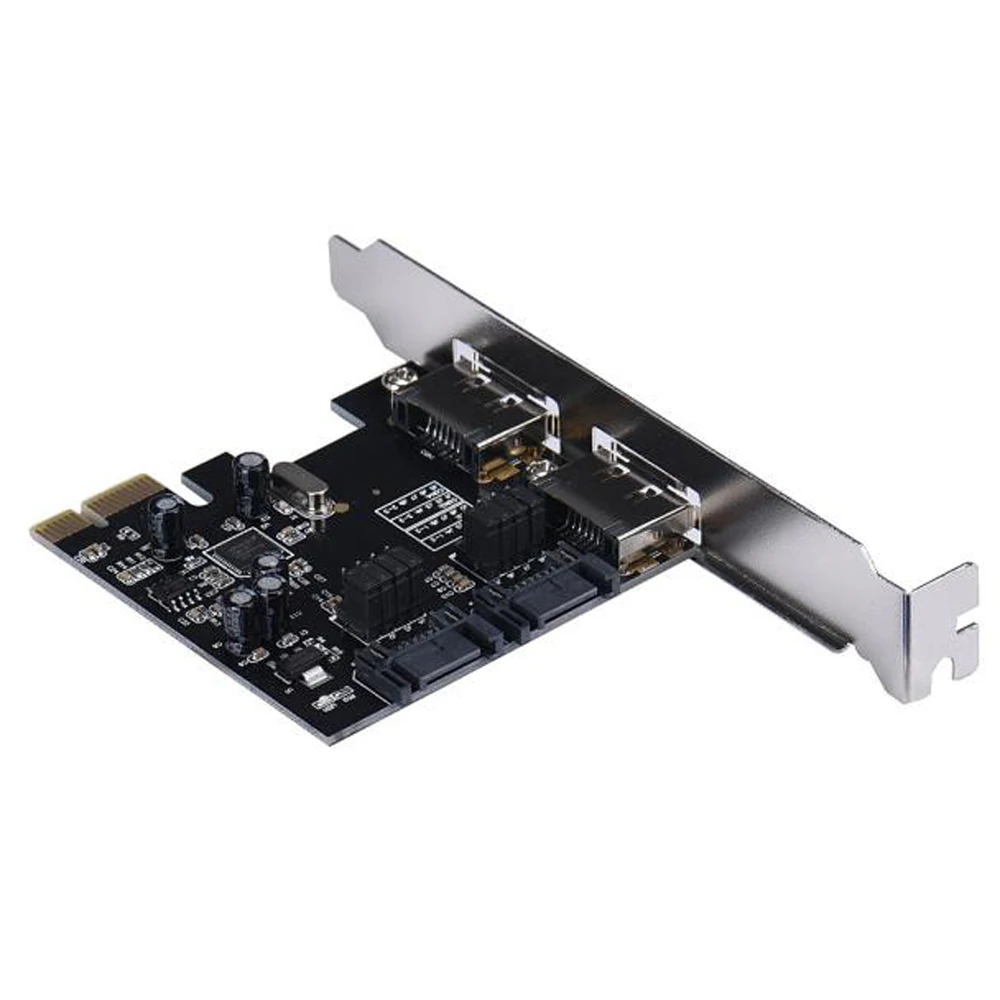 6 Гбит pci-e PCI Express до 2 Порты SATA двойной esata карты расширения 3.0 и разъёмы адаптер для
