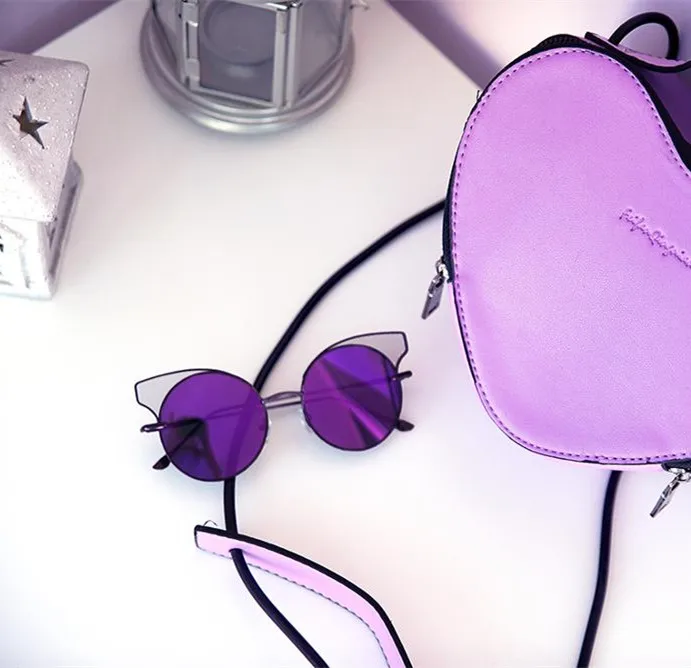 Солнцезащитные очки кошачий глаз женские с градиентом | Аксессуары для одежды