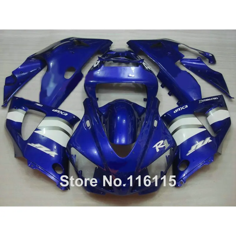 Полный комплект обтекателей для литья под давлением подходит YAMAHA R1 1998 1999 YZF синий