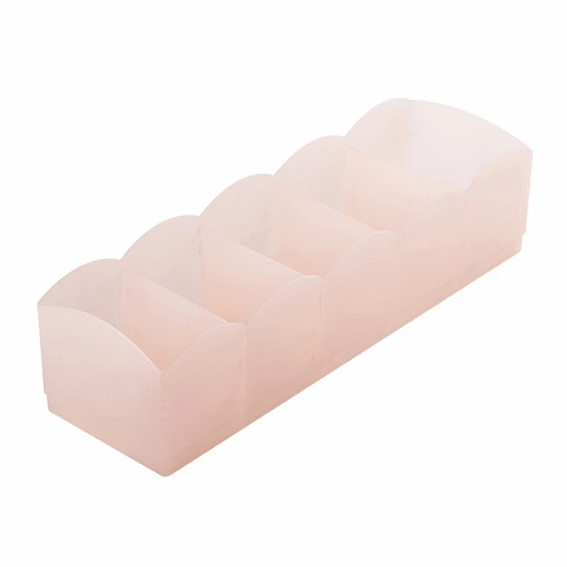 27x8x6.8cm pink LASPERAL 1 шт. коробка для хранения в шкафу органайзер 5 сеток Носки Бюстгальтер Нижнее белье Органайзер гардероб пластик макияж коробка для хранения рабочего стола - Цвет: 27x8x6.8cm pink