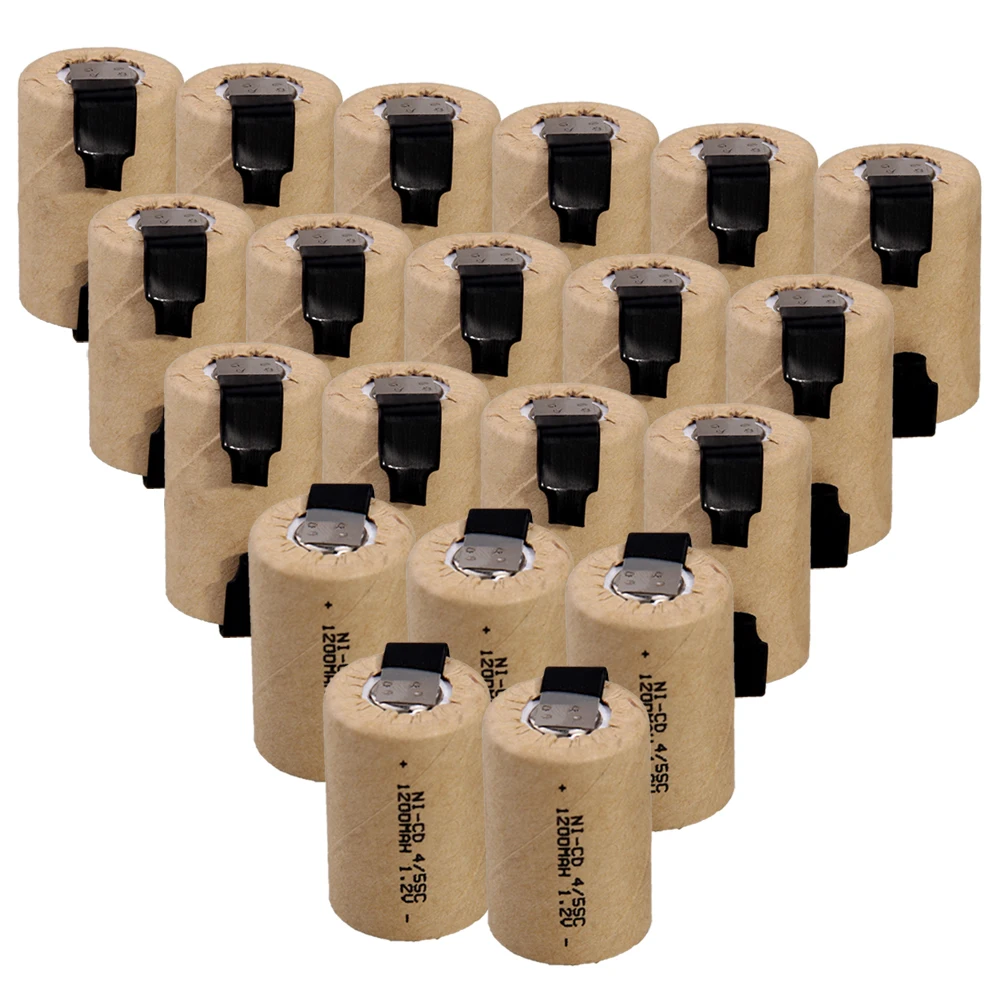 20 шт 4/5 аккумулятор SC 1200 mah 1 2 V NICD SUBC батареи быстрая доставка в Россию для MAKITA HITACHI