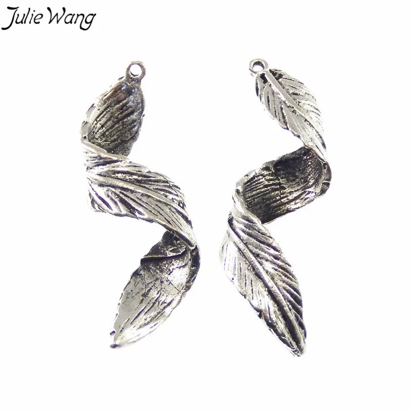 Julie Wang 10 шт. оптовая продажа подвеска из сплава под старину серебряного цвета