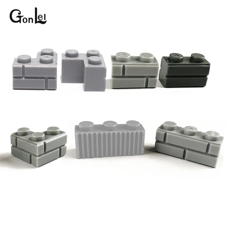 Новый MOC 1x2 1x4 2x2 кирпича толстые стены фигуры кирпичные специальные