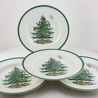 set of 4 6 5 inch christmas tree ceramic plate breakfast beef dishes dessert dish fruit snack plate