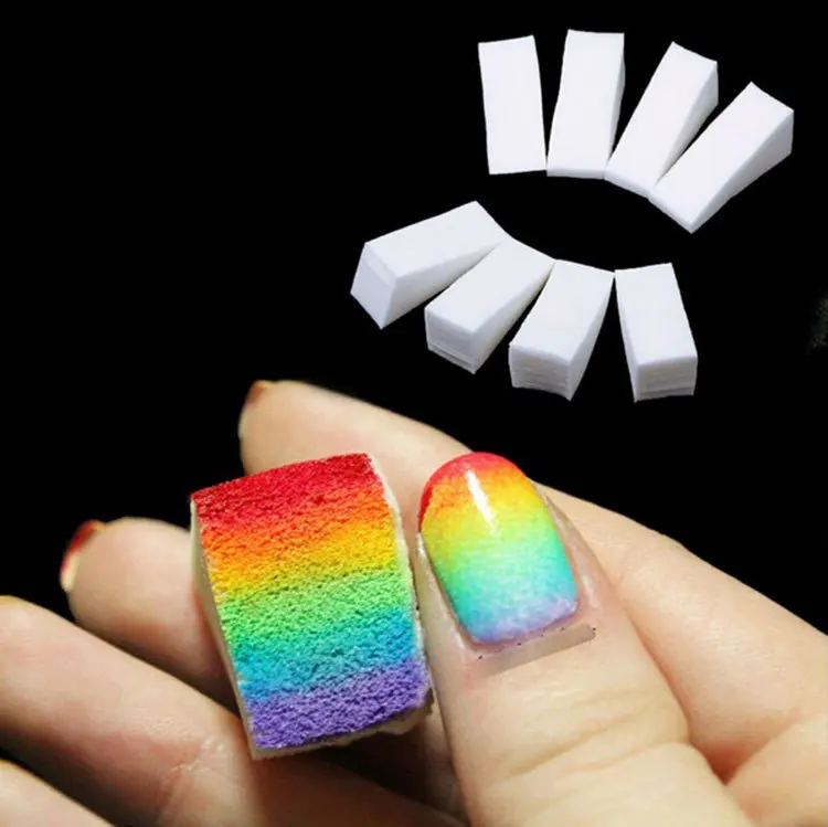 8 шт. мягкая губка для ногтей|sponge for nail|nail art toolsnail sponges color |