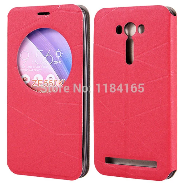 Для Asus Zenfone 2 Laser ZE500KL ZE550KL Мода Смарт Флип кожаный чехол с видом Windows и для телефона