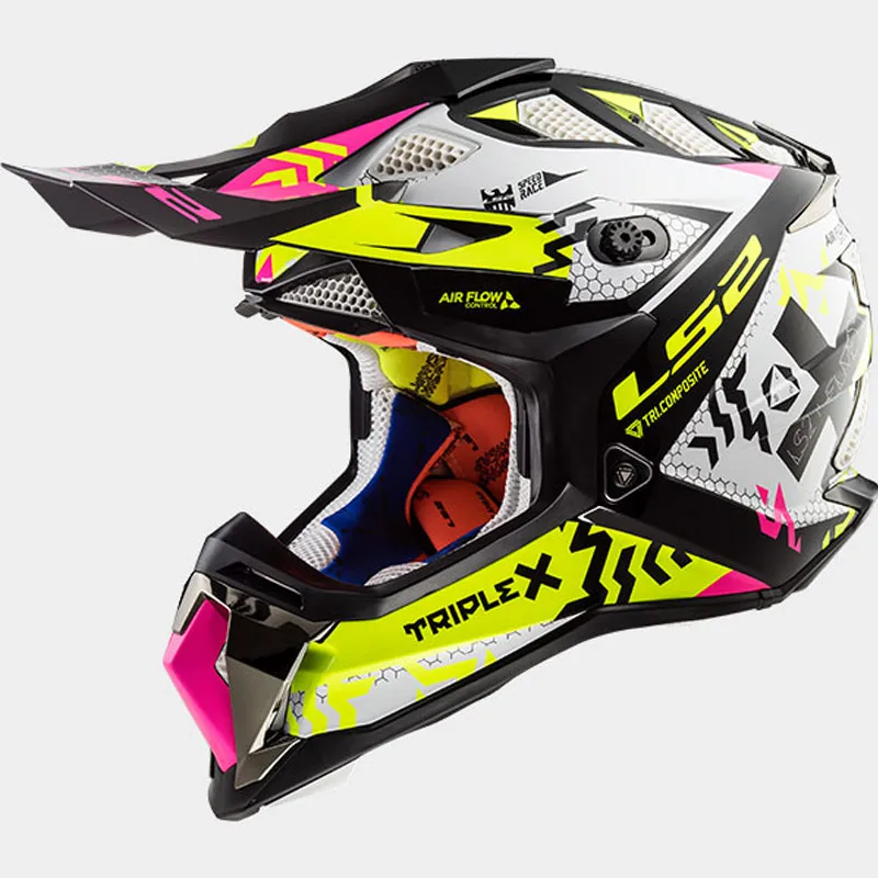 LS2 MX470 subverter moto cross шлем шустрый ATV moto cross off raod гоночные шлемы горные оригинальные LS2 moto rcycle шлемы - Цвет: 4