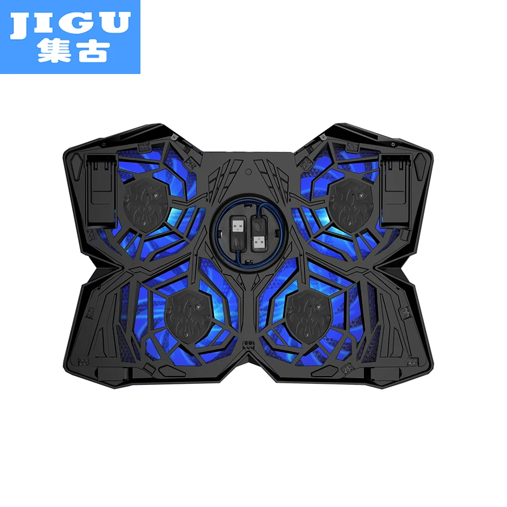 

JIGU 4 FAN 2 USB Laptop Cooler Air Exhaust Cooling Fan CPU Cooler for Notebook computer hardware cooling 12'-17' Notebook Laptop