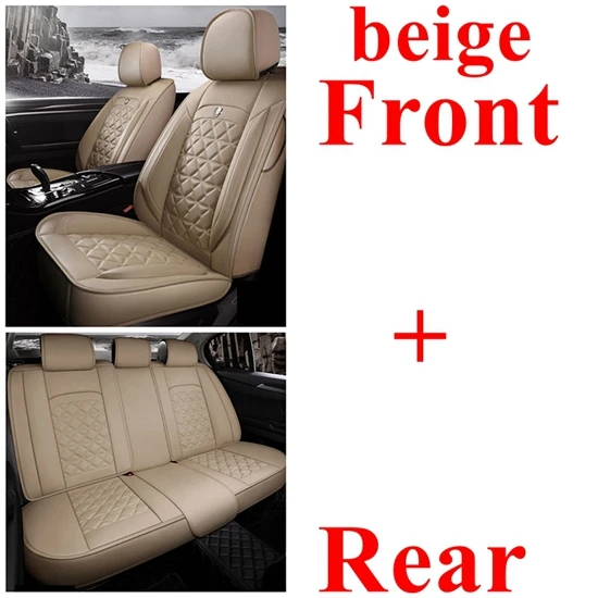 beige standard Dingdian чехол для автокресла для Renault Duster Latitude Clio Sandero Koleos Kadjar Logan Talisman Espace Kangoo Laguna Fluence - Название цвета: beige standard