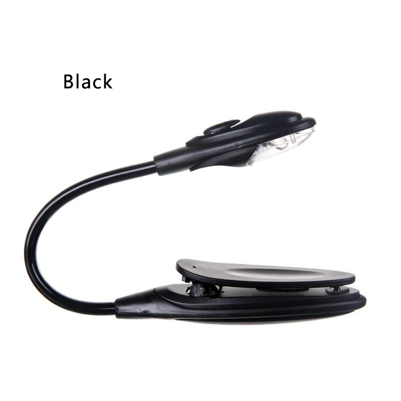 changeable New Portable Led Book Light Mini Clip-On Flexible Bright Lamp Lights Reading Lamps Travel Bedroom Reader Christmas Gifts - Испускаемый цвет: changeable