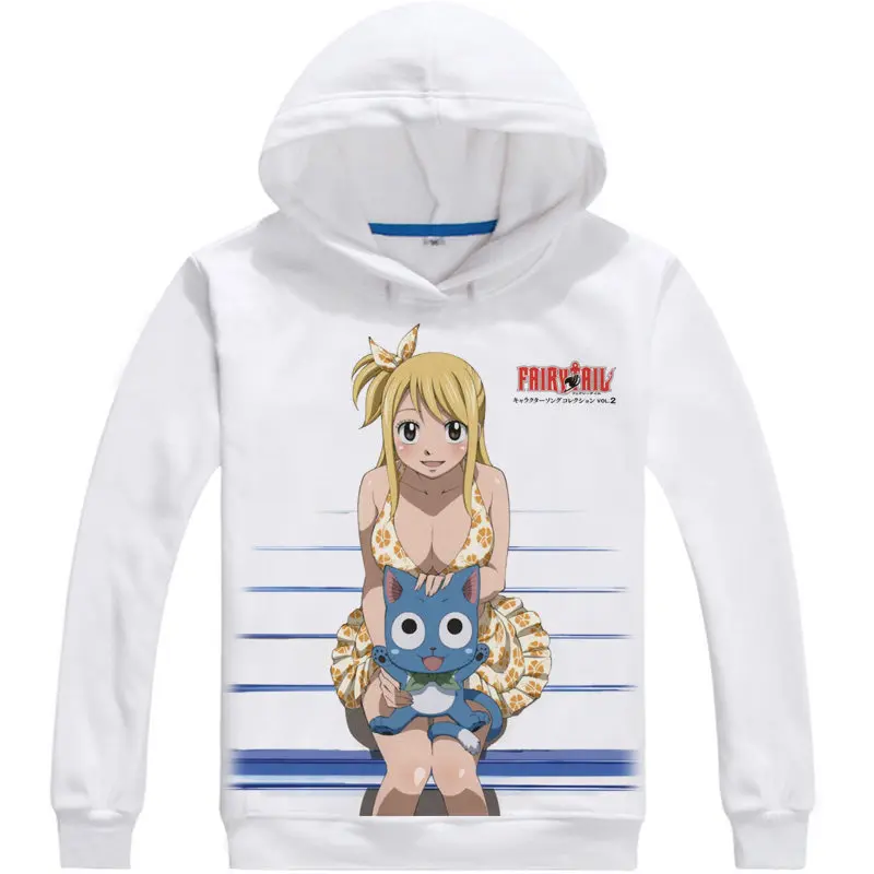 Толстовка с капюшоном изображением Феи хвоста аниме рассекающий дракона Нацу