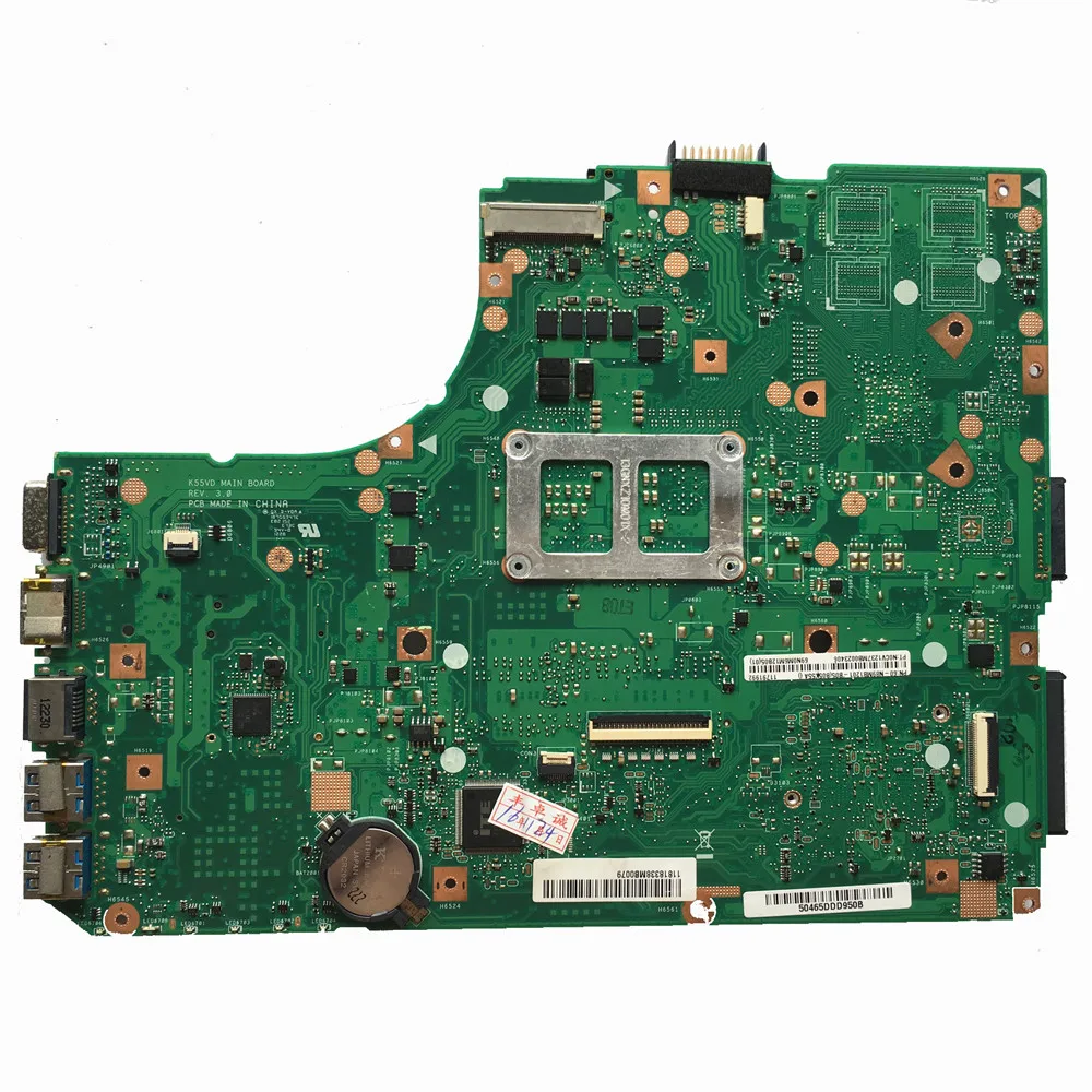 Материнская плата Reboto для Asus K55A материнская ноутбука K55VD REV: 3 0 HM76 60 N89MB1300 100%