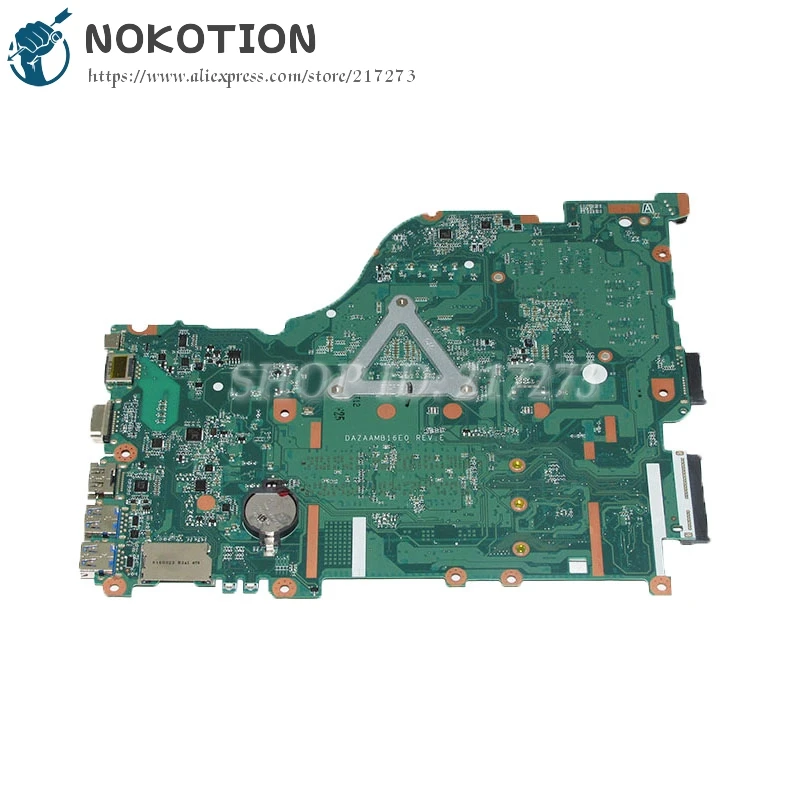 Материнская плата NOKOTION DAZAAMB16E0 N9GFXWW001 N9GFXWW0016 для Acer aspire материнская ноутбука SR2EZ