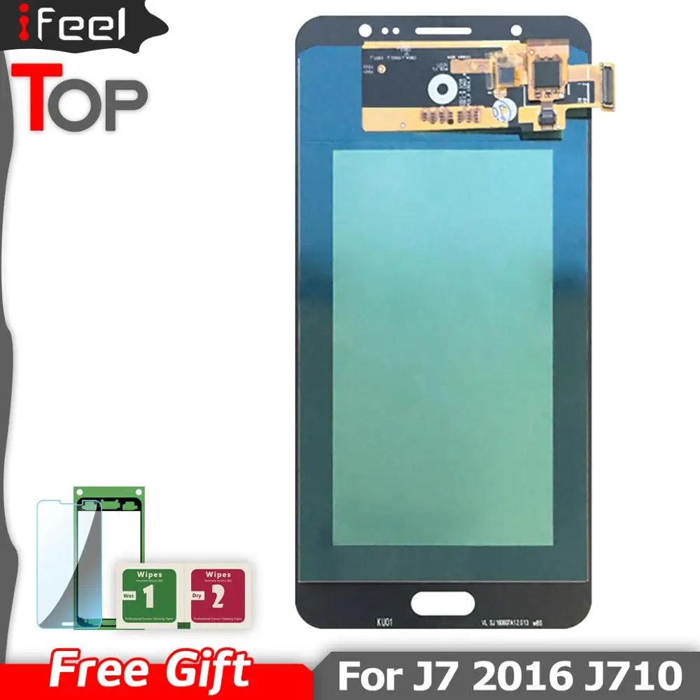 ЖК дисплей Amoled J710 для Samsung Galaxy J7 2016 J710F J710M J710G + сменный дигитайзер сенсорного